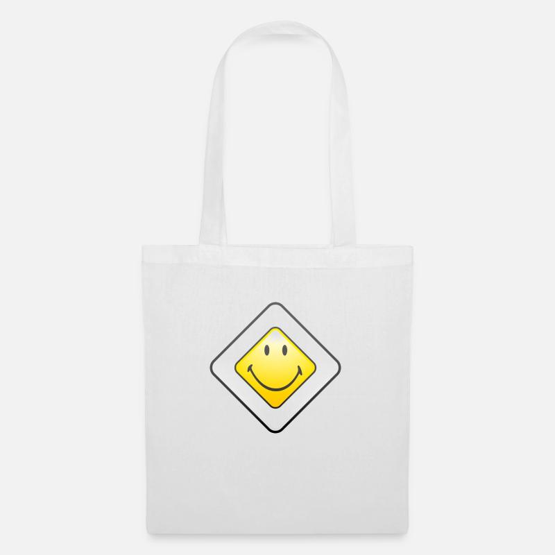 Smiley Main Street - Stoffbeutel - Weiß