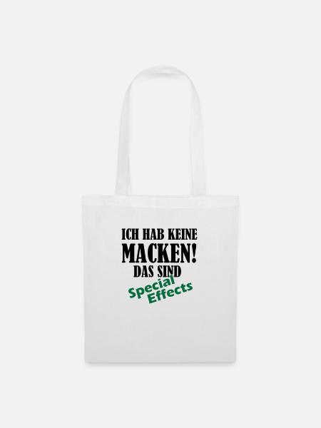keine_macken_02 - Stoffbeutel - Weiß