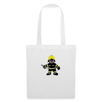 Pompiers d’extinction - Sac en tissu - blanc - Devant