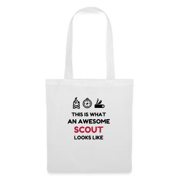 scout / scouting / scoutisme / guide - Sac en tissu - blanc - Devant