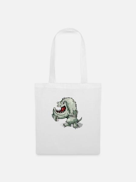 monster - Stoffbeutel - Weiß
