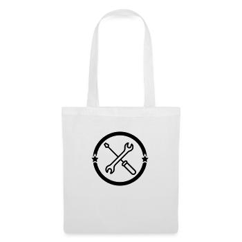 mécanique / mécanicien / mécano / garage - Sac en tissu - blanc - Devant