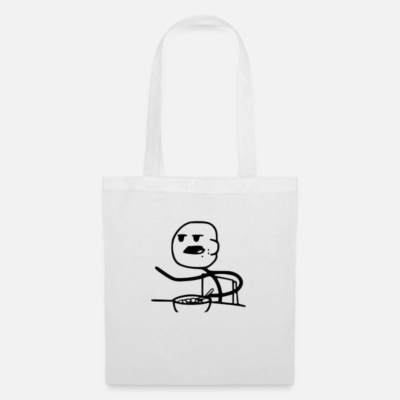 Cereal Guy Meme - Stoffbeutel - Weiß