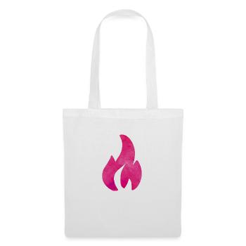 flamme feuer pink - Stoffbeutel - Weiß - Vorne