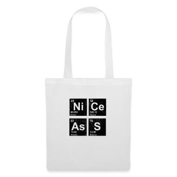 Tableau périodique Nice Ass des éléments nerd geek - Sac en tissu - blanc - Devant