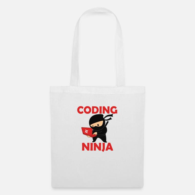 Codage ninja - Sac en tissu - blanc