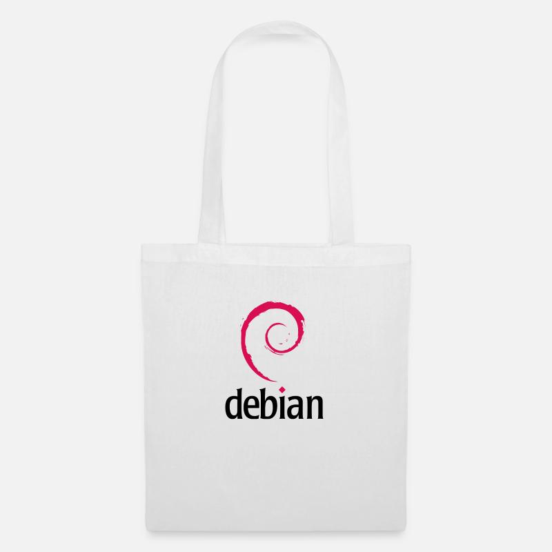 Debian - Stoffbeutel - Weiß