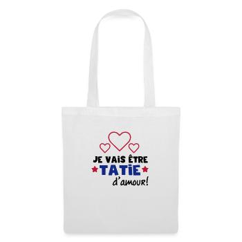 tatie d'amour - Sac en tissu - blanc - Devant