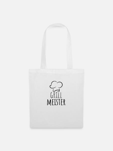 Grillmeister - Stoffbeutel - Weiß