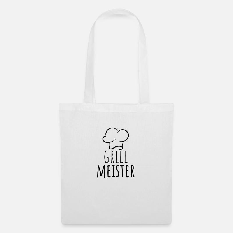 Grillmeister - Stoffbeutel - Weiß
