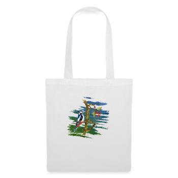 Oiseau - Sac en tissu - blanc - Devant