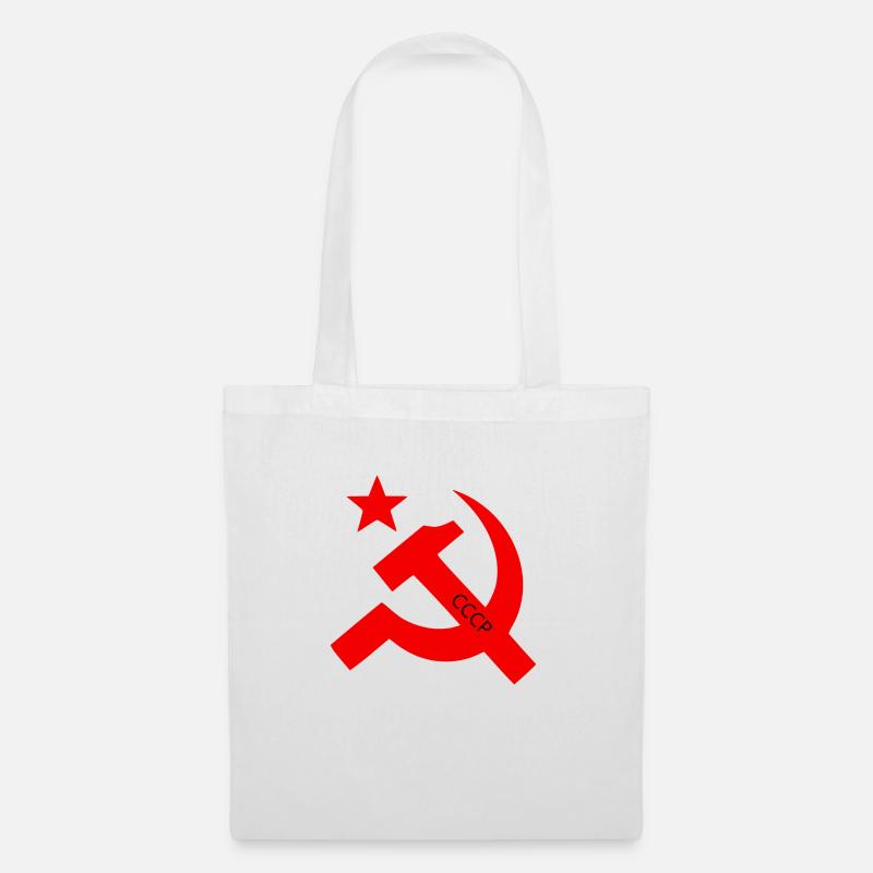 Serp i molot URSS - Sac en tissu - blanc