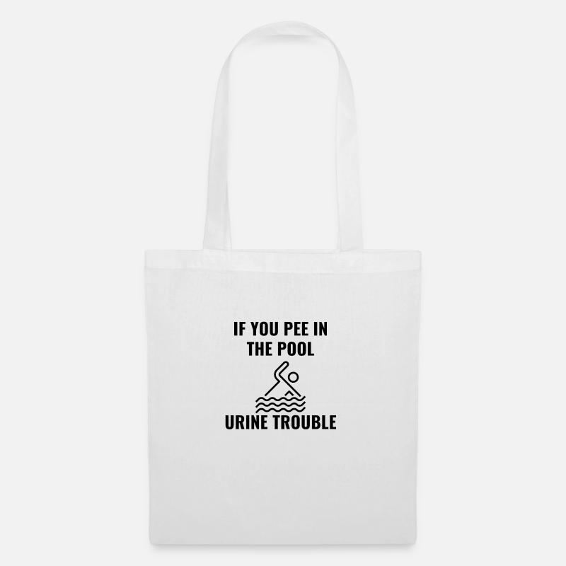 Don't 'PEE in the POOL! - Stoffbeutel - Weiß