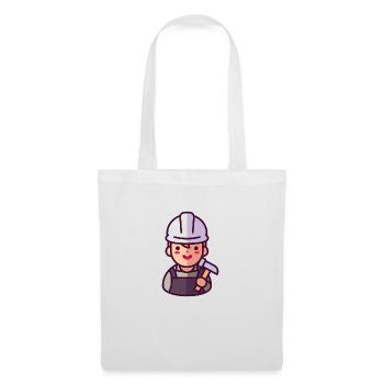 Ouvriers du bâtiment - Sac en tissu - blanc - Devant