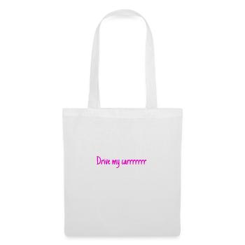 Conduire voiture voiture voiture - Sac en tissu - blanc - Devant