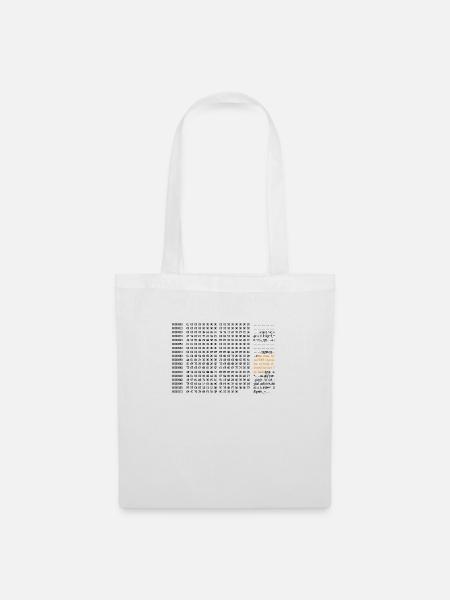 Bitcoin Block 0 Code - Stoffbeutel - Weiß