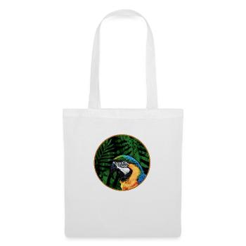 Perroquet - Sac en tissu - blanc - Devant