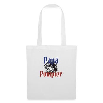 Papa pompier! - Sac en tissu - blanc - Devant