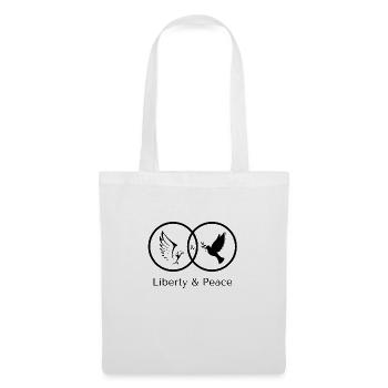 Liberty & Peace - Stoffbeutel - Weiß - Vorne