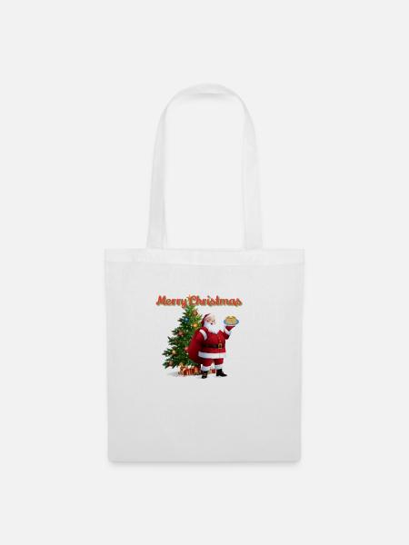 Thema Weihnachten - Stoffbeutel - Weiß