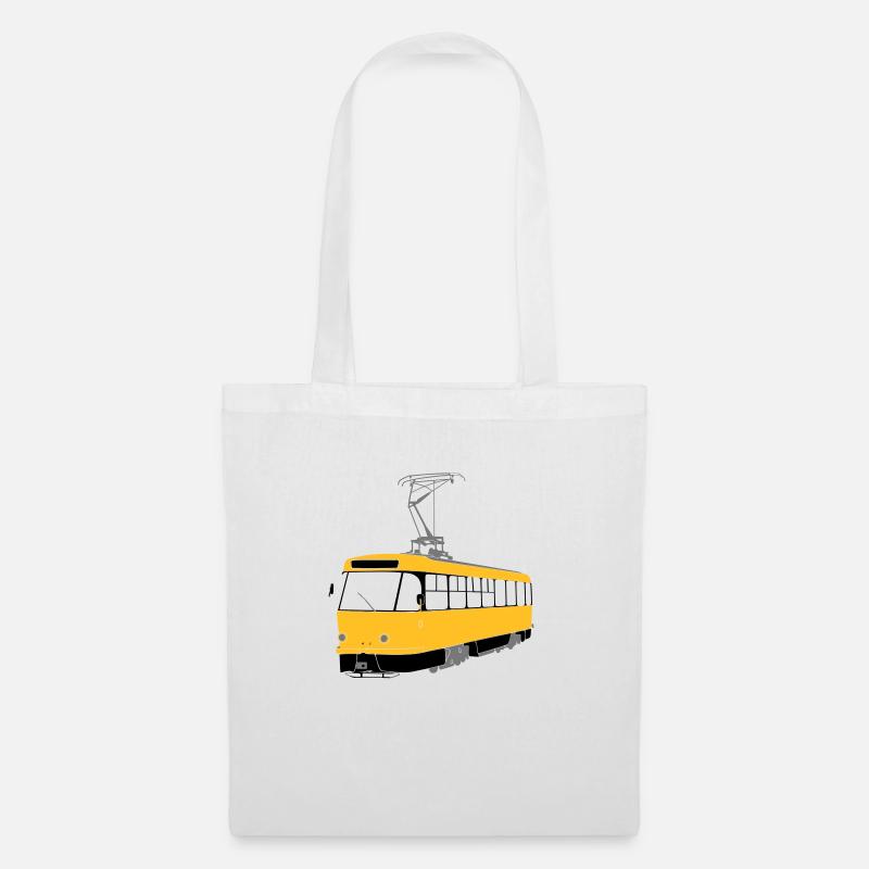 Dresdner Straßenbahn - Stoffbeutel - Weiß