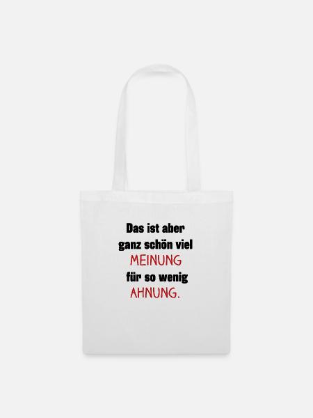 Lustiger Spruch Besserwisser Arbeit Kollegen - Stoffbeutel - Weiß
