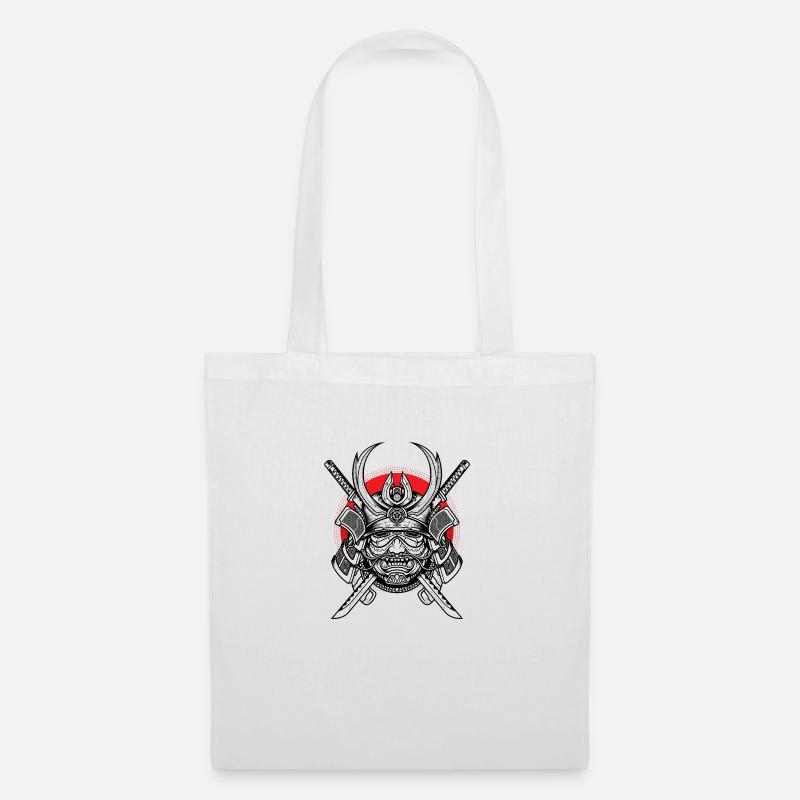 samurai shogun - Stoffbeutel - Weiß
