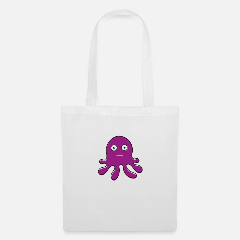 Lila Krake - Sac en tissu - blanc