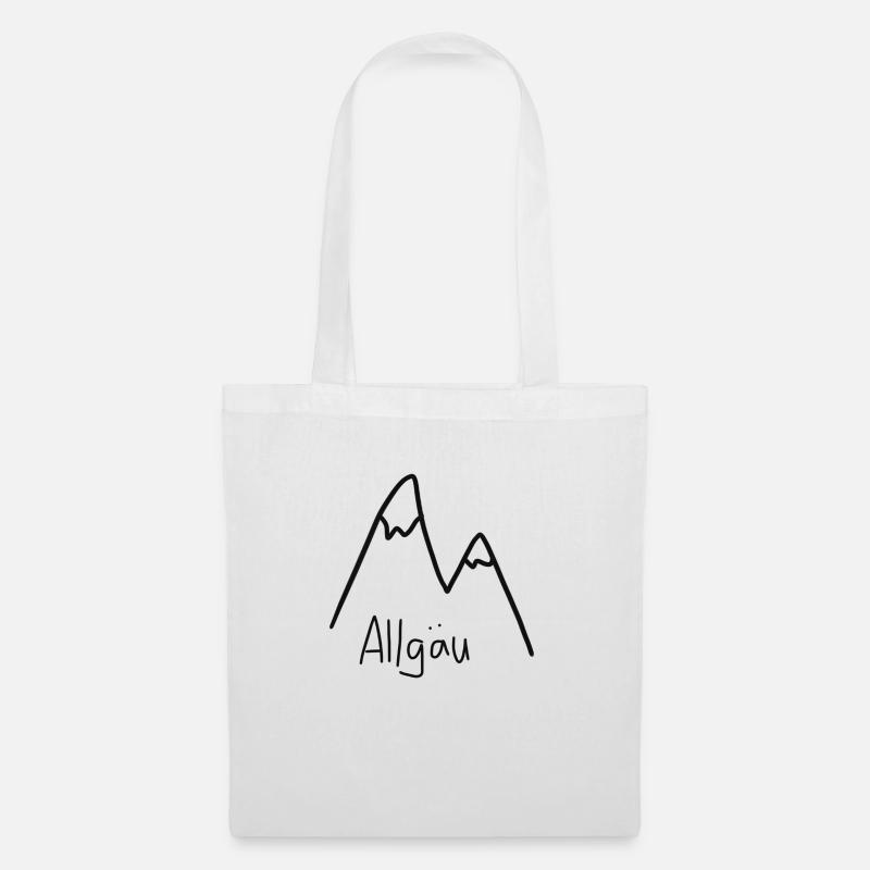 allgäu berge - Stoffbeutel - Weiß