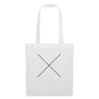 2 lines that cross - Tote Bag - white - Front