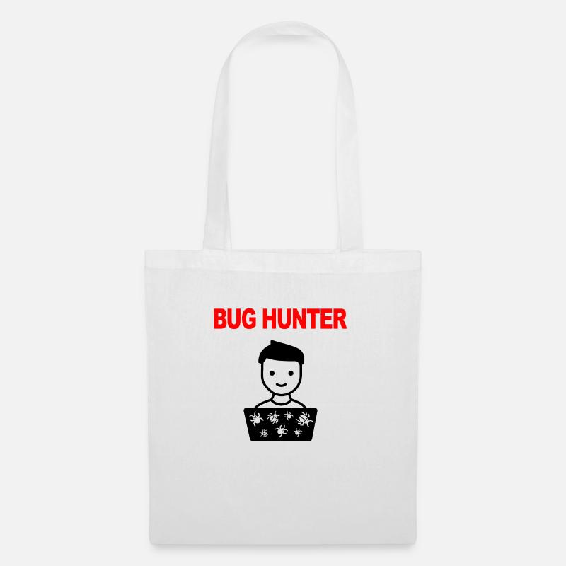 Bug Hunter, Software Testing, Programmer, IT, Bugs - Tote Bag - white