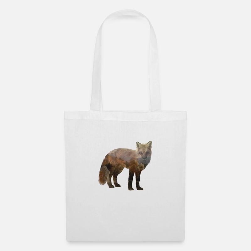 fox - Tote Bag - white