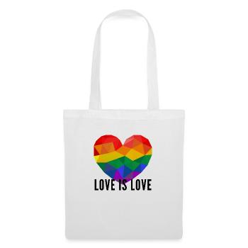 LGBTQ+ Love is Love - Stoffbeutel - Weiß - Vorne