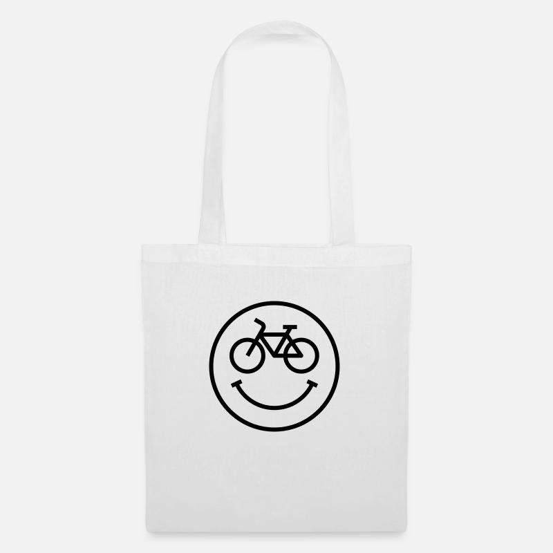Sourire de vélo - Sac en tissu - blanc