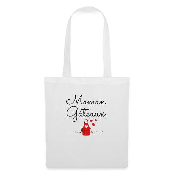 Maman gâteaux Idée cadeau original - Sac en tissu - blanc - Devant