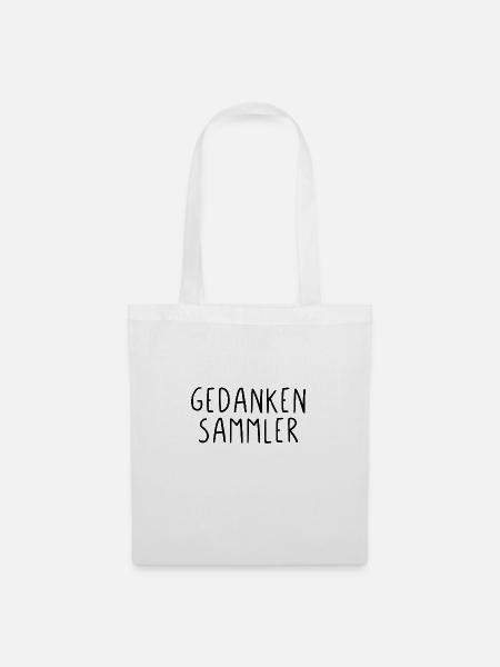 Gedanken Sammler - Stoffbeutel - Weiß