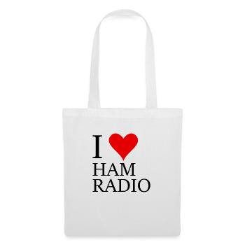 J’adore la radio amateur - Sac en tissu - blanc - Devant