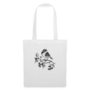 Oiseau - Sac en tissu - blanc - Devant