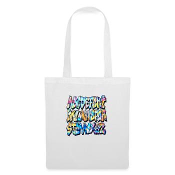 Graffiti alphabet - Tote Bag - white - Front