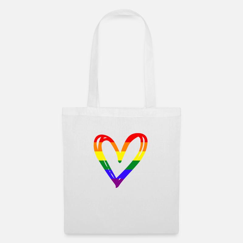 Love Shirt | Pride | CSD - Stoffbeutel - Weiß