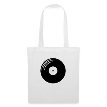 Vinyl record round - Tote Bag - white - Front