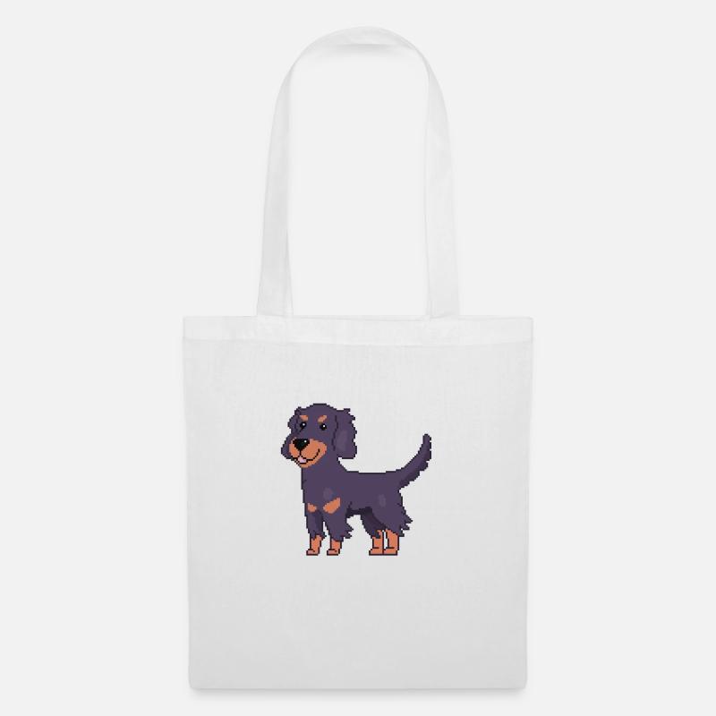 Gordon Setter - Stoffbeutel - Weiß