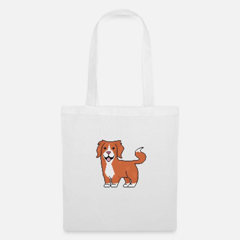 Toller, Apportierhund - Stoffbeutel - Weiß