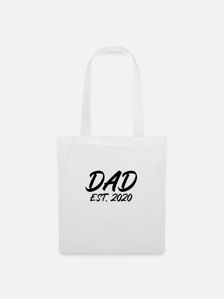 Dad est 2020 - Stoffbeutel - Weiß