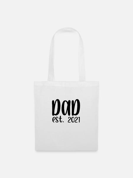 Dad est 2021 - Stoffbeutel - Weiß