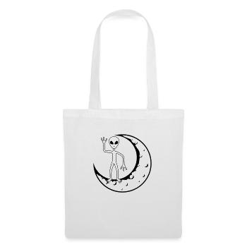 Standing Moon Alien fait signe - Sac en tissu - blanc - Devant
