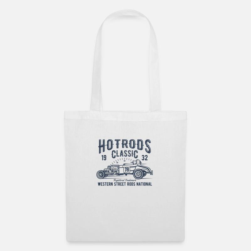 Hotrod Design - Stoffbeutel - Weiß