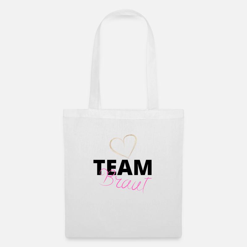 Team Braut - Stoffbeutel - Weiß