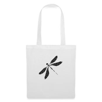 Libellule - Sac en tissu - blanc - Devant