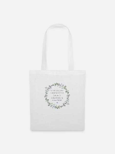 Brautjungfer Geschenk - Heute meine Brautjungfer - Stoffbeutel - Weiß